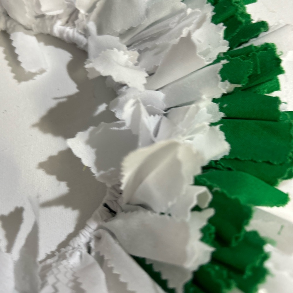 Handmade Rag Wreath - Picture 2 of 4